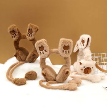 Dječje Earmuffs s pomičnim zečjim ušima – plišasti zimski štitnici za uši, unisex