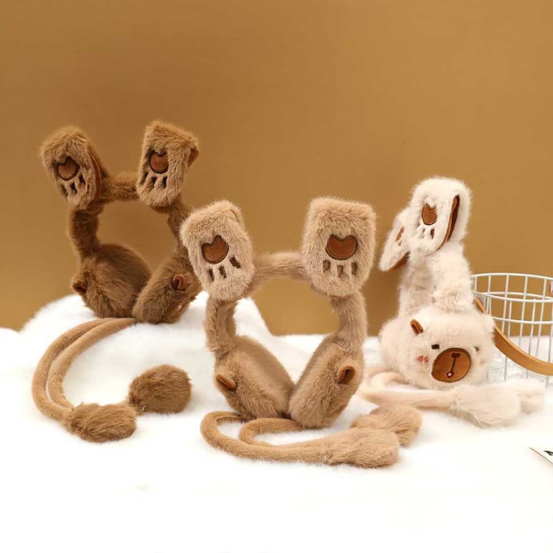 Dječje Earmuffs s pomičnim zečjim ušima – plišasti zimski štitnici za uši, unisex