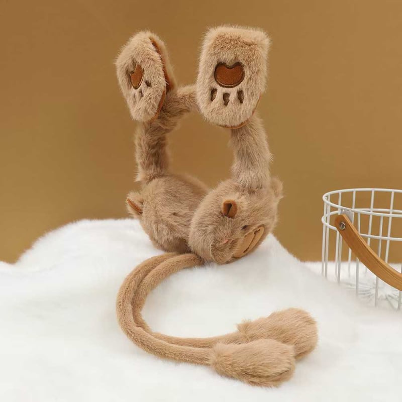 Dječje Earmuffs s pomičnim zečjim ušima – plišasti zimski štitnici za uši, unisex