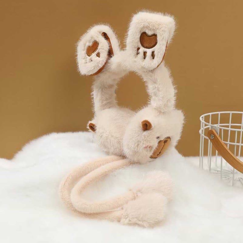 Dječje Earmuffs s pomičnim zečjim ušima – plišasti zimski štitnici za uši, unisex