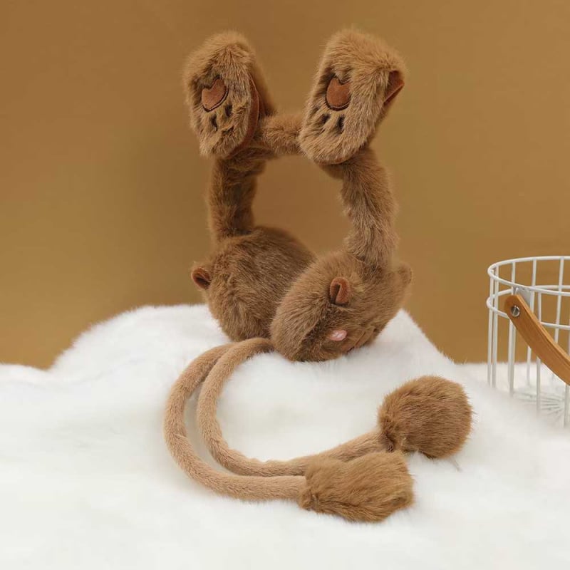 Dječje Earmuffs s pomičnim zečjim ušima – plišasti zimski štitnici za uši, unisex