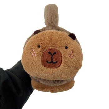 Capibara pliš zaštićnici za uši, zimska toplina, unisex odraslih, crtani dizajn