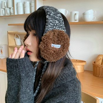 Ženske zimske ušne topline s trakicom, osnovni stil, toplina