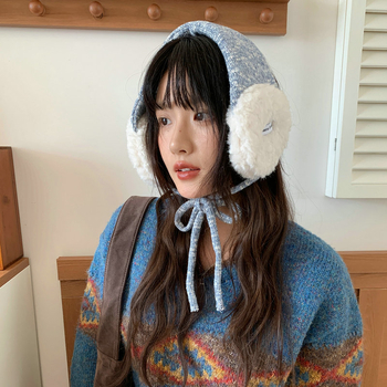 Ženske zimske ušne topline s trakicom, osnovni stil, toplina