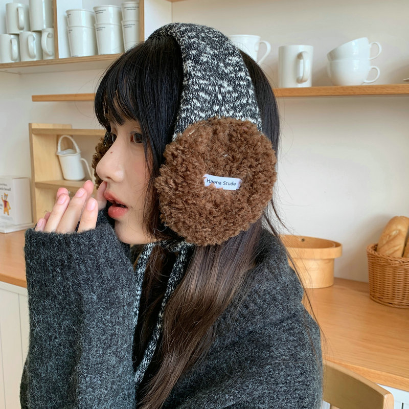 Ženske zimske ušne topline s trakicom, osnovni stil, toplina