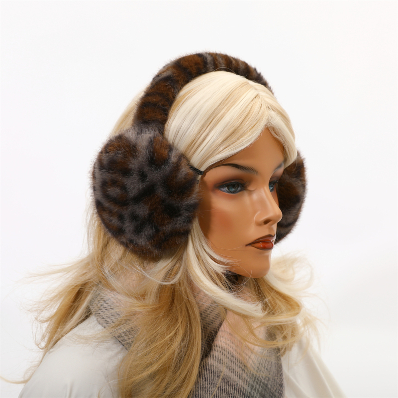Ušne zaštitne kapice s leopard uzorkom – zimski topli, unisex