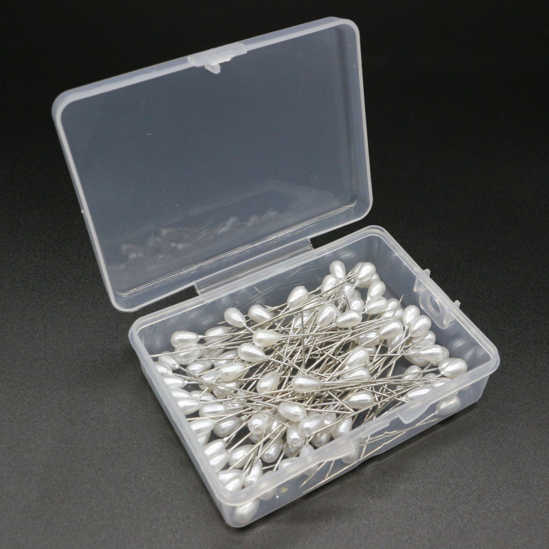 Vízcsepp gyöngy tű pin, nikkelezett bevonat — Huidie, eredet Jiangsu, 360 darab, 52 g, stílus: egyszerű, könnyű luxus