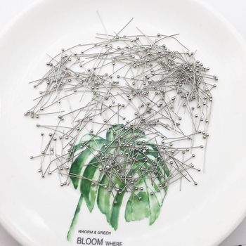 Réz gyöngy tűk ékszerekhez, elektroplatolt bevonattal, 1000 db/csomag