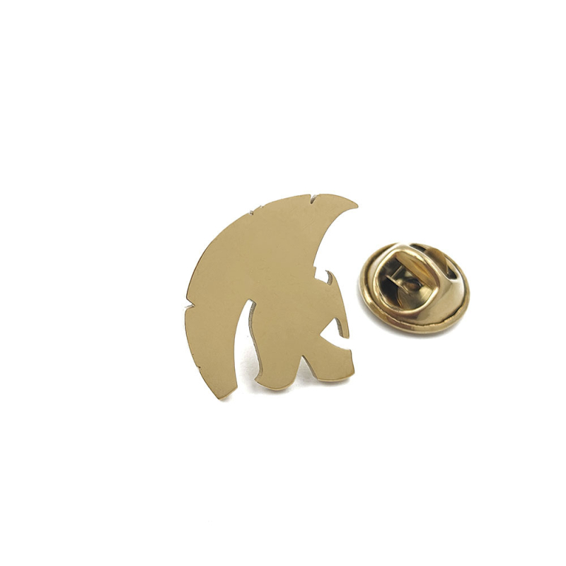 Брошка Спартан от неръждаема стомана, марка KATARIAN, форма карикатурни персонажи, електропокритие, памет/ украса/ подарък