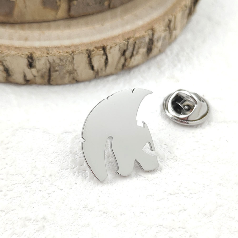 Брошка Спартан от неръждаема стомана, марка KATARIAN, форма карикатурни персонажи, електропокритие, памет/ украса/ подарък