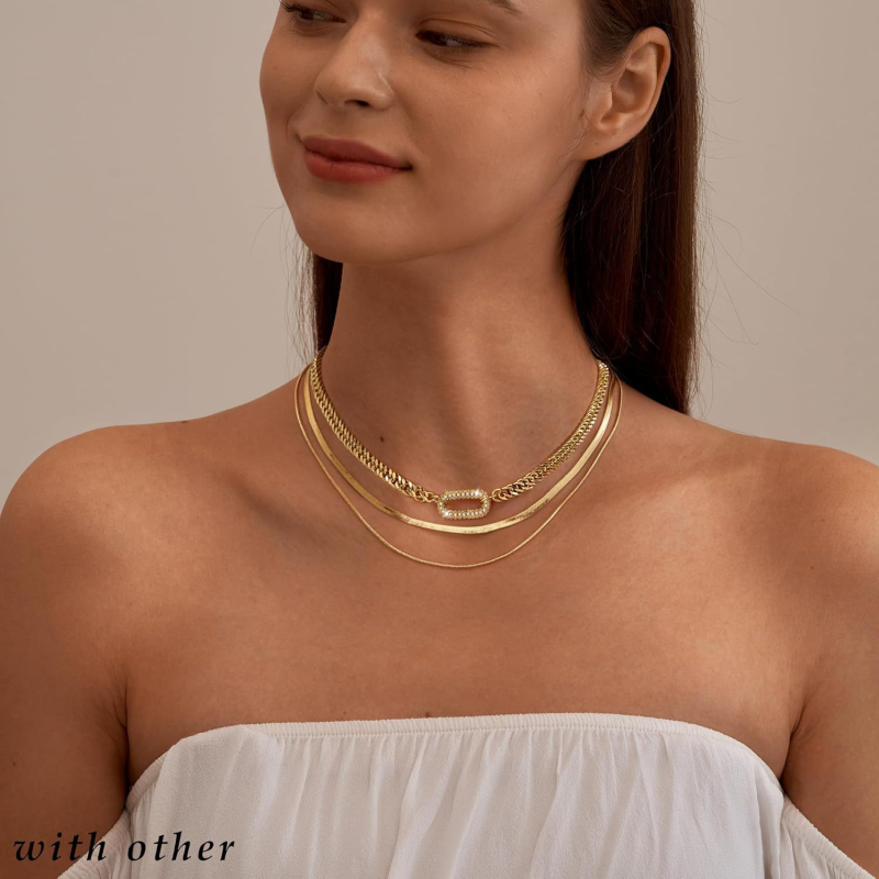 Geometriai réz cirkónium nyaklánc kubai lánccal, gyémántos megmunkálású medál, uniszex