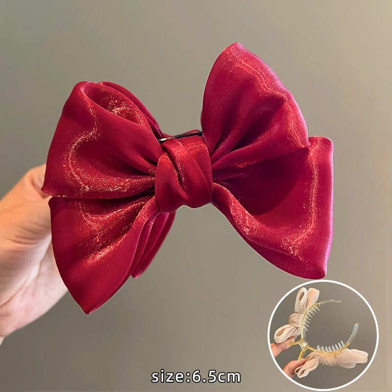 Κλιπ μαλλιών με φιόγκο για κότσο - Χειροποίητο Twist Clip, ύφασμα, εργαλείο updo για γυναίκες