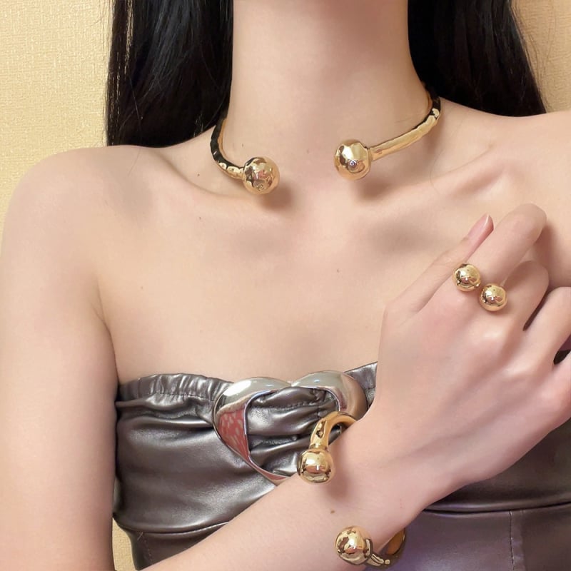 Náhrdelnik golij od legure s lancem za ključnicu, geometrijski dizajn, jednodijelni sloj, za žene