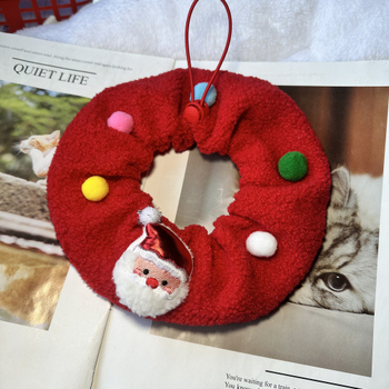 Set dodataka za kućne ljubimce: crveni božićni set za pse i mačke — ogrlica, odjeća i šalovi (Materijal: poliester; Univerzalna kompatibilnost; Za sve sezone; Podrijetlo: Hubei; IP: Neovlašteno)