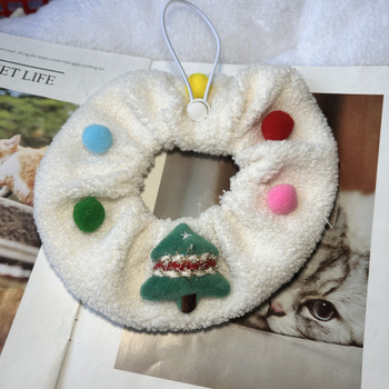 Set dodataka za kućne ljubimce: crveni božićni set za pse i mačke — ogrlica, odjeća i šalovi (Materijal: poliester; Univerzalna kompatibilnost; Za sve sezone; Podrijetlo: Hubei; IP: Neovlašteno)