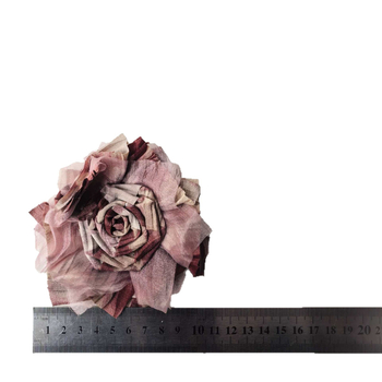 DIY ékszer kiegészítő – textil rózsa corsage, kézzel készített, Rococo stílus, művészi Vintage, márka Embroidery rhyme, 2025 tavasz