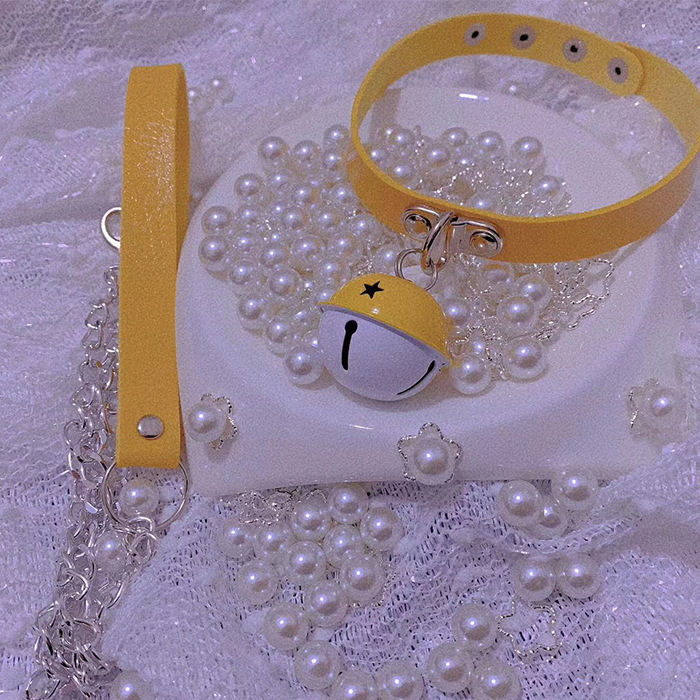 Kožni ogrlic za parove s standardnim lancem, porijeklo Lianyungang