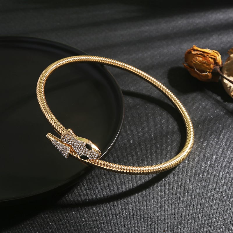 2-в-1 колие и гривна, метален пънк дизайн, медно-сплавен материал, медена висулка, 500 г, стандартна верига