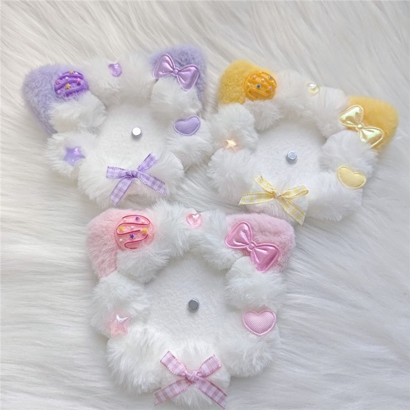 Macskafül fülbevaló – Bodhi anyag, nyomtatott, DIY márka, őszi-téli kollekció, friss és édes stílus, 2025 tavaszán bemutatva