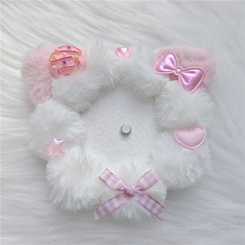 Macskafül fülbevaló – Bodhi anyag, nyomtatott, DIY márka, őszi-téli kollekció, friss és édes stílus, 2025 tavaszán bemutatva