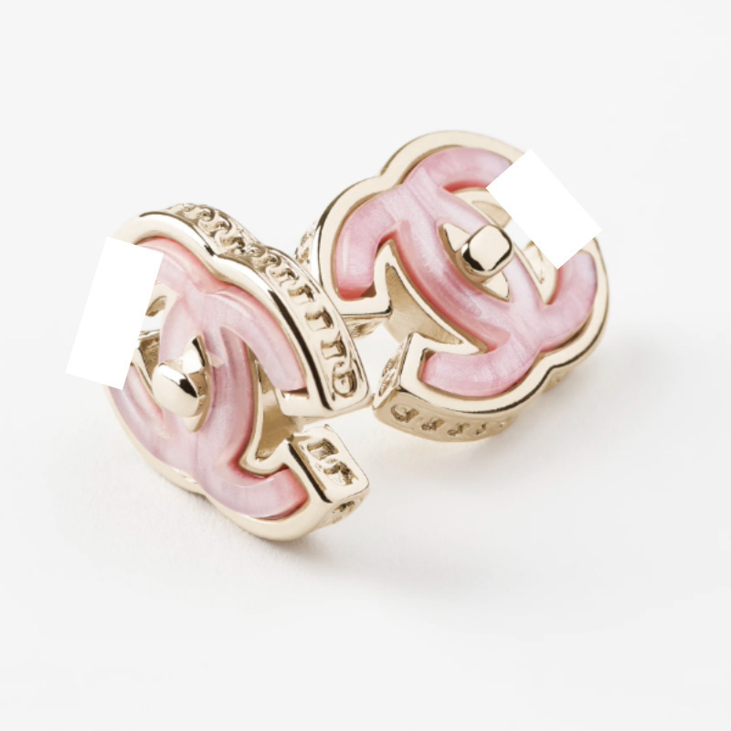 Réz fülbevalók elektroplatált bevonattal, geometriai forma betűkkel/számokkal, nőknek