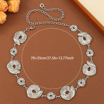 Метална талийна верига – Унисекс, Универсален стил, ширина 4,1 см, Подходяща за всички сезони