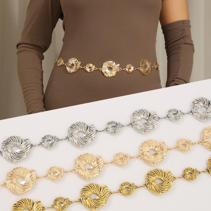 Метална талийна верига – Унисекс, Универсален стил, ширина 4,1 см, Подходяща за всички сезони