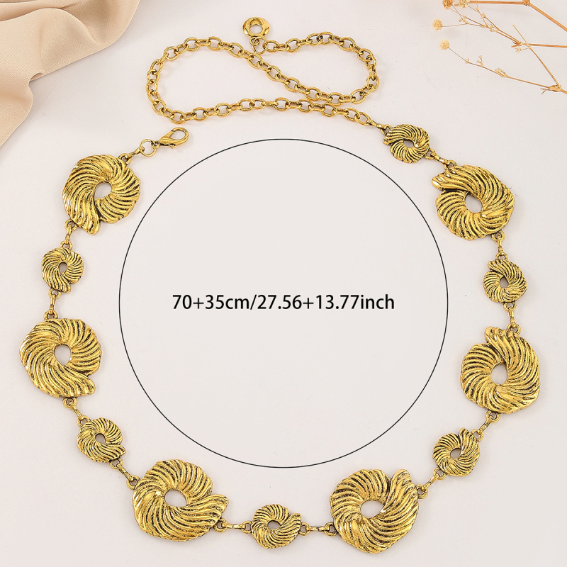 Метална талийна верига – Унисекс, Универсален стил, ширина 4,1 см, Подходяща за всички сезони