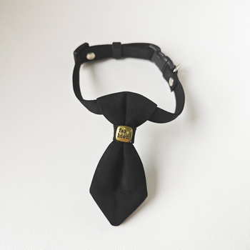 Каишка за котки и кучета с папийонка — карикатурен модел, полиестер, универсална за всички породи, всесезонна, британски стил