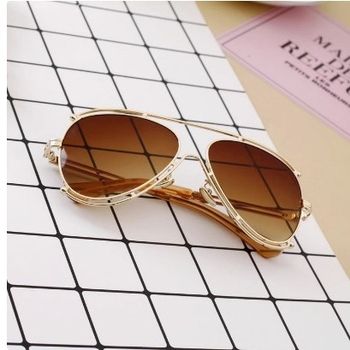 Gyerek napszemüveg UV400, PC lencsék, keret tri-metál és rézötvözet, különleges tükrös dizájn, 2024 tavasz