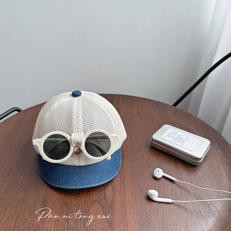 Gyerekeknek szánt baseball sapka nyárra, széles karimával, poliészter-pamut keverék, 6–12 hónaptól 4 éves korig