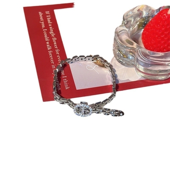 Piaoting narukvica s pozlaćenim premazom i cirkonima za žene, komad nakita za ruku, stil Sweet Cool Wind