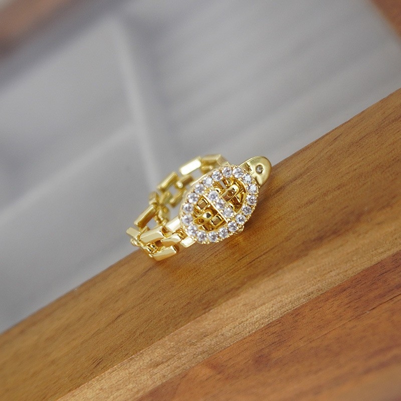 Piaoting narukvica s pozlaćenim premazom i cirkonima za žene, komad nakita za ruku, stil Sweet Cool Wind