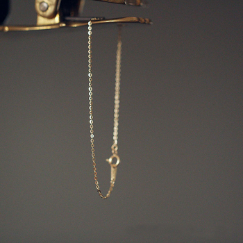 Narukvica od srebra 925 za žene, korejskog stila, geometrijski jednostruki lanac, elektroplatirano