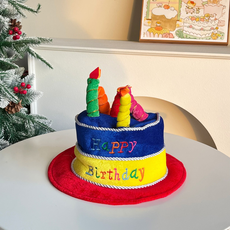 Rođendanska kapa za zabavu — platno, ručno šivana, rekvizit za kostim i maskiranje