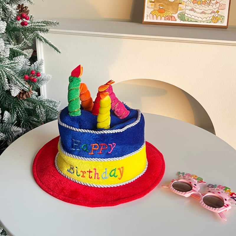 Rođendanska kapa za zabavu — platno, ručno šivana, rekvizit za kostim i maskiranje