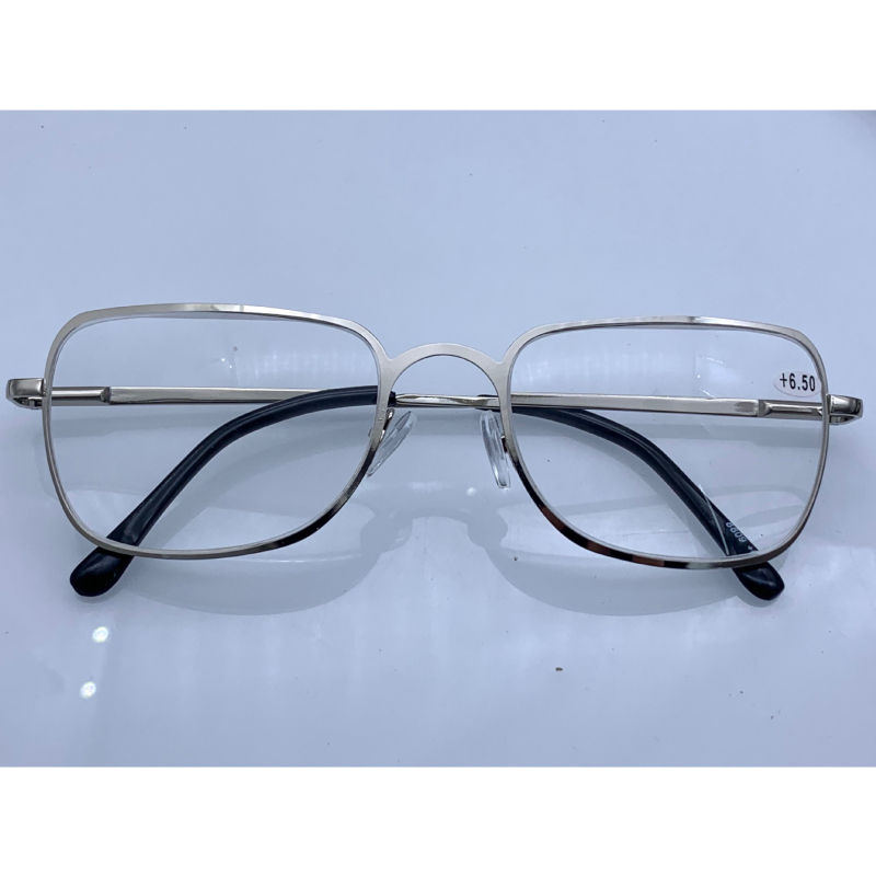 Γυαλιά ανάγνωσης με μεταλλικό σκελετό, τετράγωνος σκελετός, πλήρης σκελετός, φακοί ρητίνης, Φθινόπωρο 2024