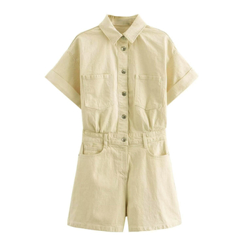 Kombinesoon – kauboisti stiil, street hipster; puuvillane; 3/4 varrukad; kõrge vöökoht