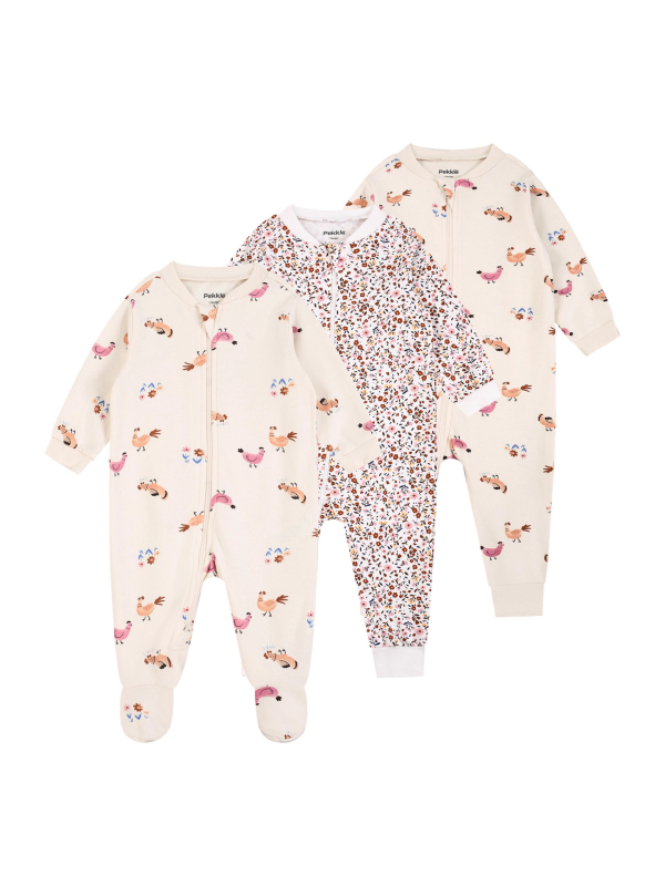 Kombinezon za bebe s dvostrukim zatvaračem, organski pamuk, dugi rukavi, bez kapuljače, za novorođenčad