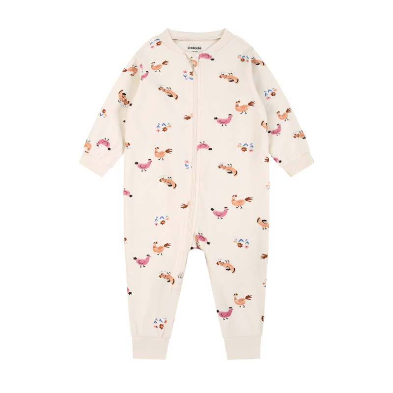 Kombinezon za bebe s dvostrukim zatvaračem, organski pamuk, dugi rukavi, bez kapuljače, za novorođenčad