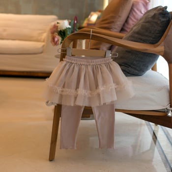 Dječje hlače culottes u K-stilu, 95% pamuk, srednje visina struka, elastični pojas, mekani dodir, jedne boje, za uzrast 1–3 godine, proljeće i jesen