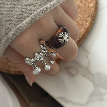 Prsten od pozlaćenog bakra; geometrijski oblik; elektroplatiranje; unisex; chic stil