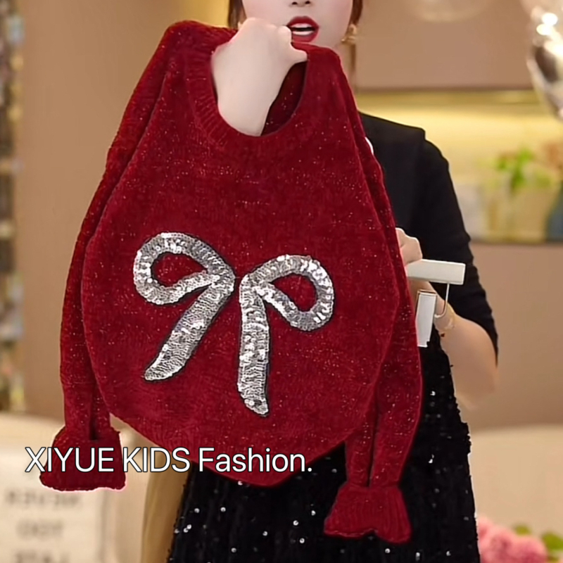 Xiyue dječji set: pulover i suknja, korejski stil, najlon 60-70% materijal, mekana obrada, podrijetlo Zhejiang