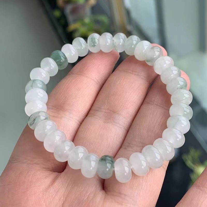 Női jade karkötő — Anyag: Jade; Feldolgozás: Polírozás; Márka: Ming sanxi; Stílus: Etno, Művészi vintage; Kategória: kézhez tartozó kiegészítők