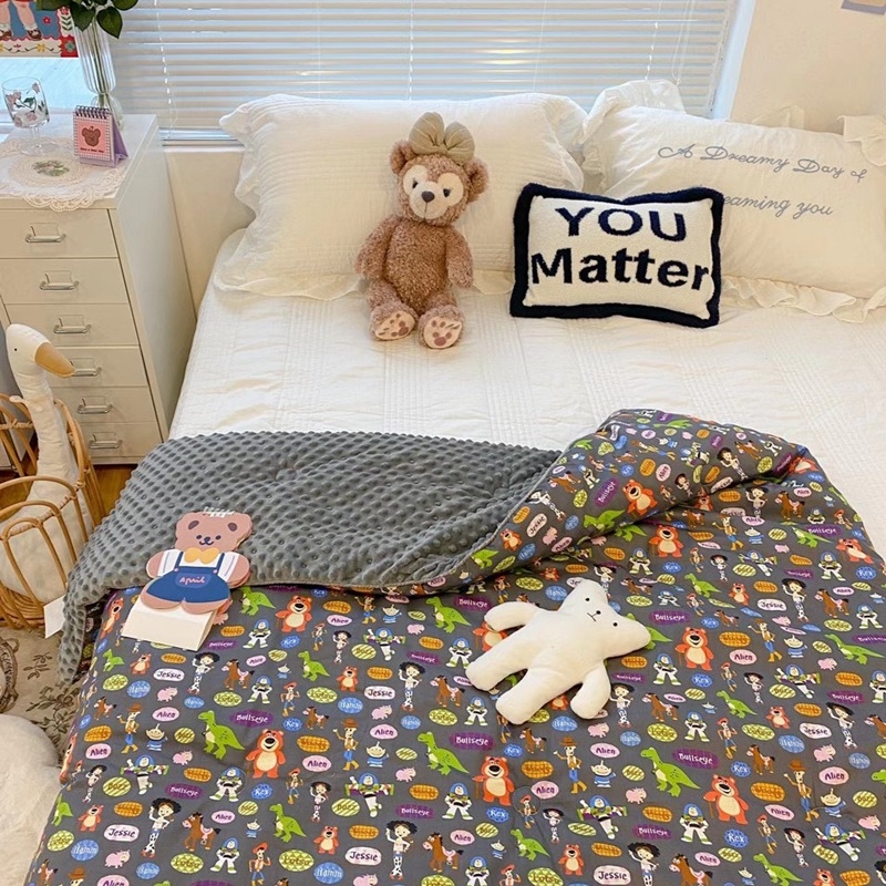 Gyerek Doudou pléd – modern minimalista stílus, keverék anyag, egész éves használatra, 6–12 éveseknek