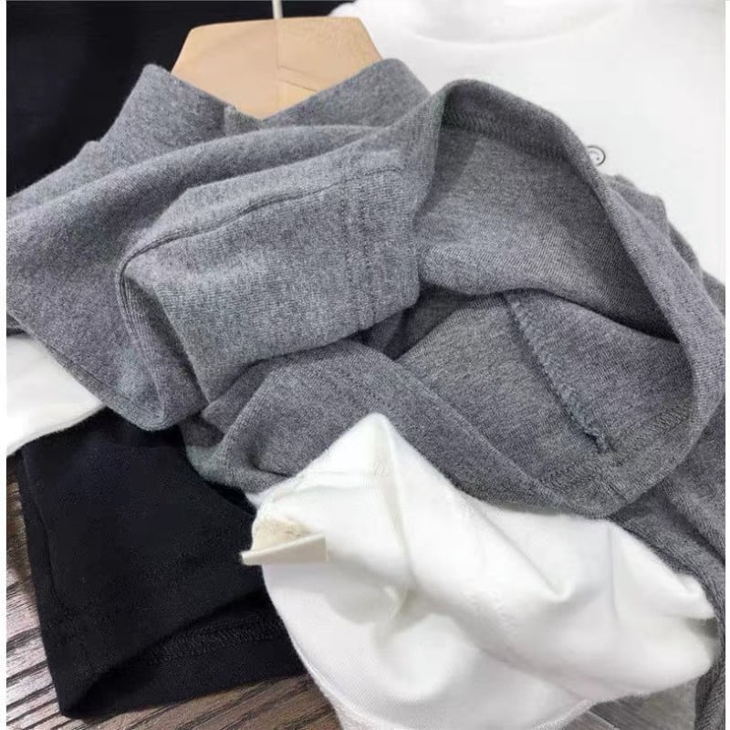 Dječji osnovni dugi rukav majica od Derong fleecea, polu-visoki ovratnik, odvojiva kapuljača, unisex, uzrast 3–8 godina
