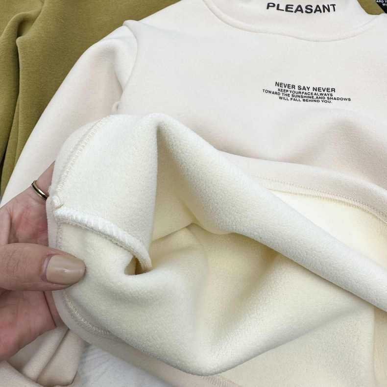 Dječja zimska baza majica za dječake, corduroy vanjska tkanina, podstava od zeca dlake, uzorak s slovima, bez rukava