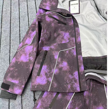 Ski kombinezon iz serije Starry Sky – unisex, potpuno šivan, vodootporan 15000, otporan na vjetar, prozračan, tkanina: mješavina kemijskih vlakana, za zimske sportove