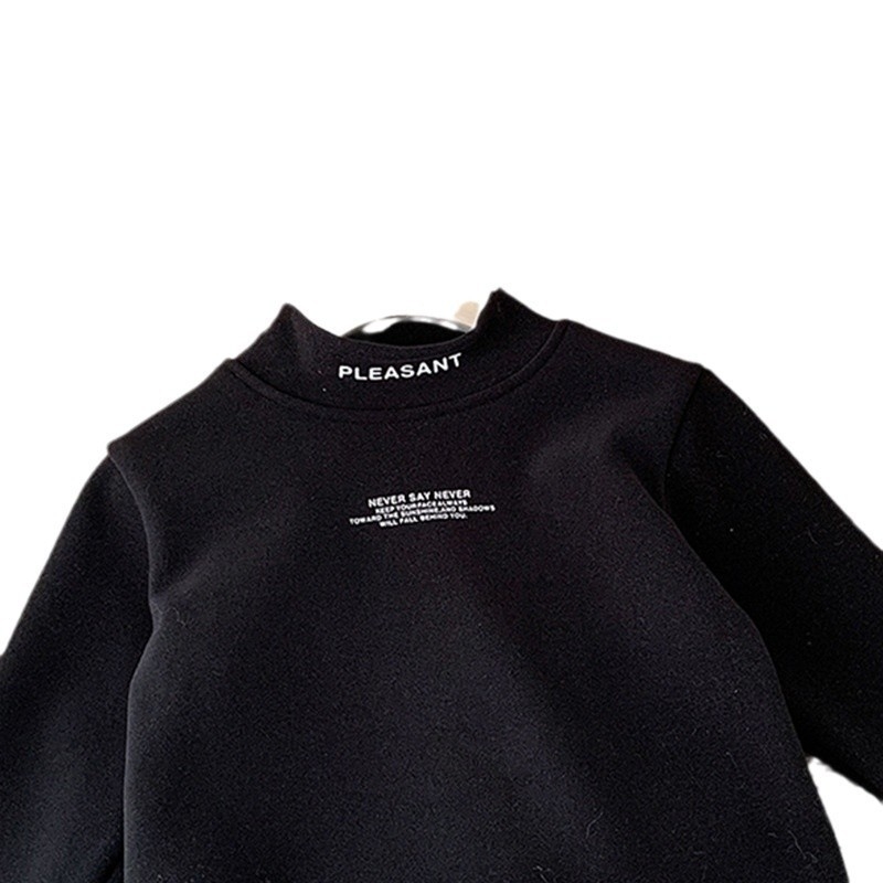 Dječje flis-termo T majica s visokim ovratnikom, korejskog stila, unisex, za djecu 8+ godina