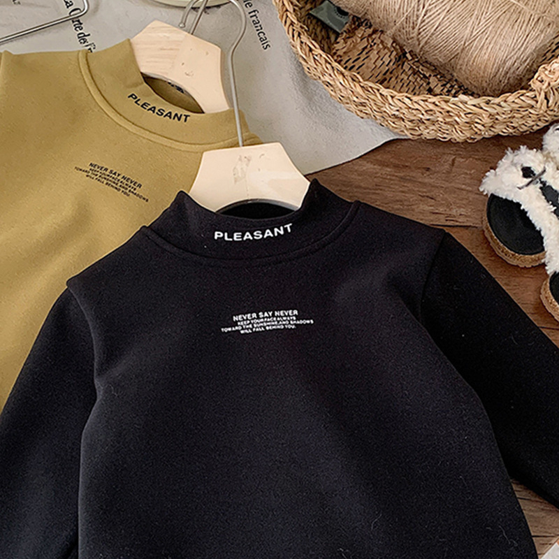 Dječje flis-termo T majica s visokim ovratnikom, korejskog stila, unisex, za djecu 8+ godina